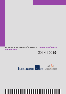 incentivos a la creación musical: obras sinfónicas por encargo