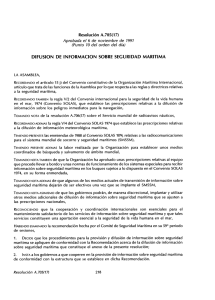 Resoluciones de la OMI - Prefectura Naval Argentina
