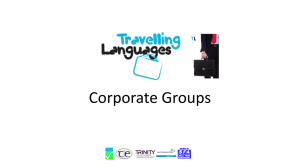 Corporate Groups - Travelling Languages
