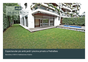 Espectacular pis amb jardi i piscina privats a Pedralbes