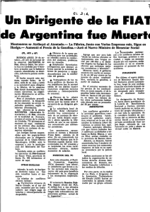 Un Dirigente de la FIAT de Argentina fue Muerto