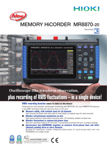 MEMORY HiCORDER MR8870-20