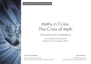 Myths in Crisis. The Crisis of Myth
