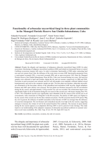 Functionality of arbuscular mycorrhizal fungi in three plant