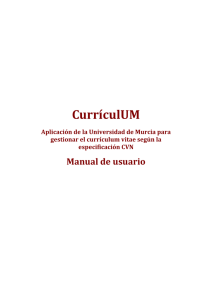 CurrículUM - Universidad de Murcia