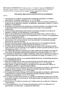 TERCERO: 317 Junio 2005. Tipo de examen A. Tiempo de rea