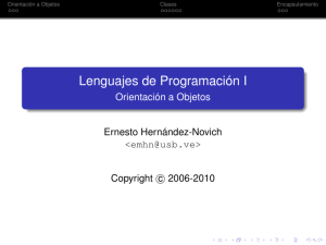 Lenguajes de Programación I - Orientación a Objetos