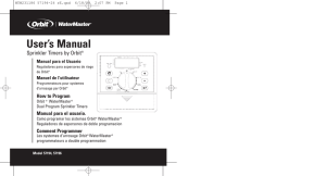 User`s Manual - Orbit Irrigation Products