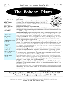 The Bobcat Times - Dual Immersion Academy