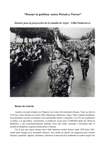 Dossier para la proyección de La batalla de Argel