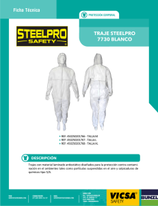 traje steelpro 7730 blanco