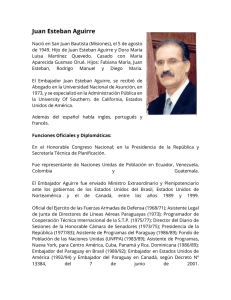 Juan Esteban Aguirre - Ministerio de Relaciones Exteriores