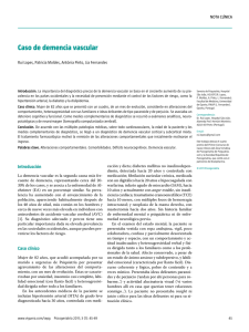 Caso de demencia vascular