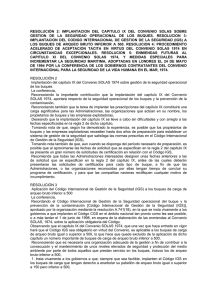 resolución 2: implantacion del capitulo ix del convenio solas sobre