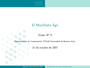 Manifesto Agil - Universidad de Buenos Aires