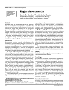 Reglas de resonancia