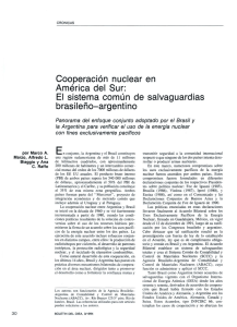 Cooperación nuclear en América del Sur: El sistema común de