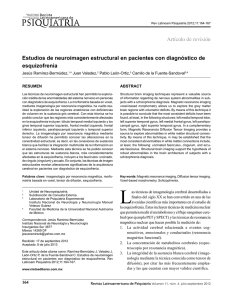 Estudios de neuroimagen estructural en pacientes