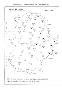 tipos de arado - Cartografía lingüística de Extremadura