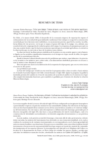 resumen de tesis - Universidad de Chile