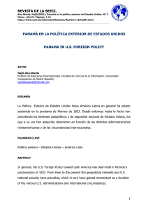 PANAMA EN LA POLTICA EXTERIOR DE ESTADOS UNIDOS