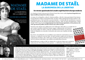 MadaMe de Staël - Editorial Almuzara
