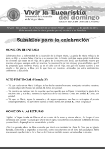 Subsidio nº 221 - La Asunción de María (C)