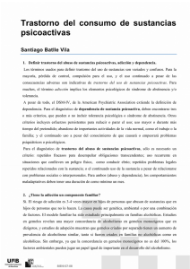 Trastorno del consumo de sustancias psicoactivas Santiago Batlle Vila