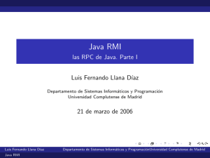 Java RMI - Universidad Complutense de Madrid