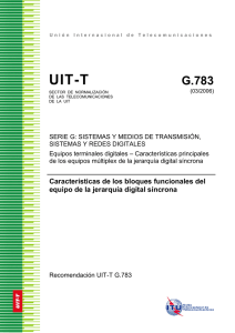 UIT-T Rec. G.783 (03/2006) Características de los bloques