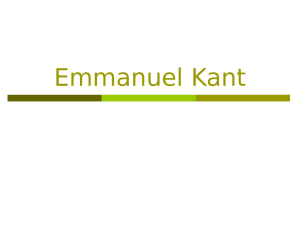 Emmanuel Kant - Libro Esoterico