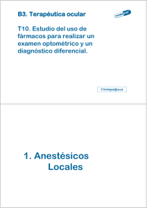 1. Anestésicos Locales