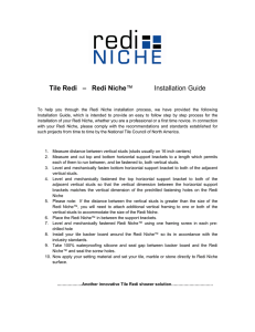 Tile Redi – Redi Niche™ Installation Guide