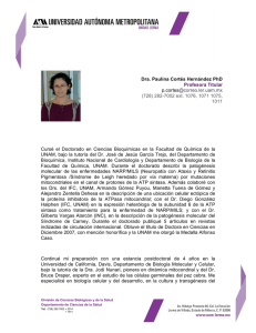 Dra. Paulina Cortés Hernández PhD Profesora Titular p.cortes