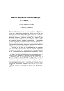Políticas migratorias en Constantinopla (s.IV