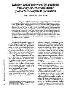 Relación causal entre virus del papiloma humano y cáncer