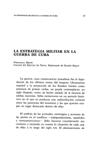 la estrategia militar en la guerra de cuba