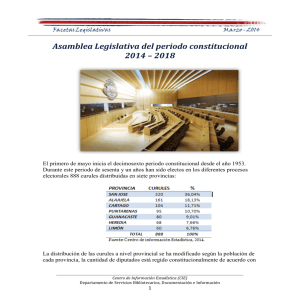 Asamblea Legislativa del periodo constitucional 2014 – 2018