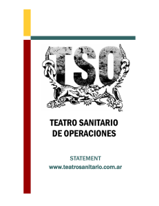 TSO statement y curriculum - Teatro Sanitario de Operaciones