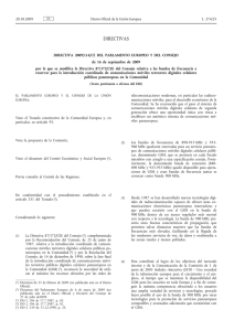 Directiva 2009/114/CE del Parlamento Europeo y del Consejo, de