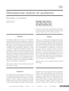 Revisiones sobre el autismo