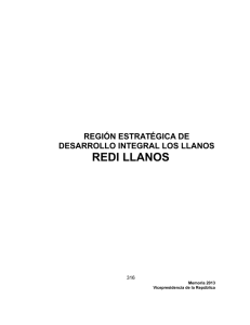 10. Región Estratégica de Desarrollo Integral LOS LLANOS