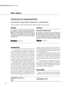 Hematuria por esquistosomiasis