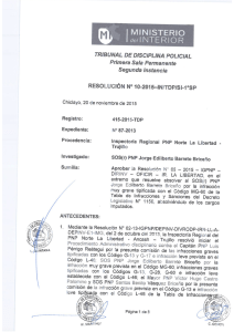 Page 1 t, MNS ERO de N EROR TRIBUNAL DE DISCPLNA