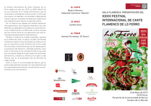xxxvi festival internacional de cante flamenco de lo ferro