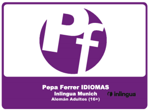 Inlingua Munich 2016 - Pepa Ferrer IDIOMAS