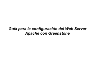 Configuración Web Server Apache para Greenstone