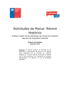 Solicitudes de Marca: Récord Histórico