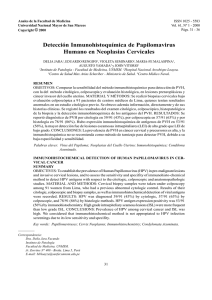 Detección Inmunohistoquímica de Papilomavirus Humano en