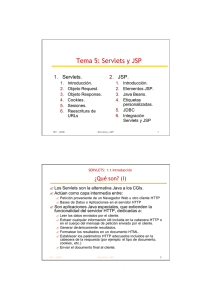 Tema 5: Servlets y JSP